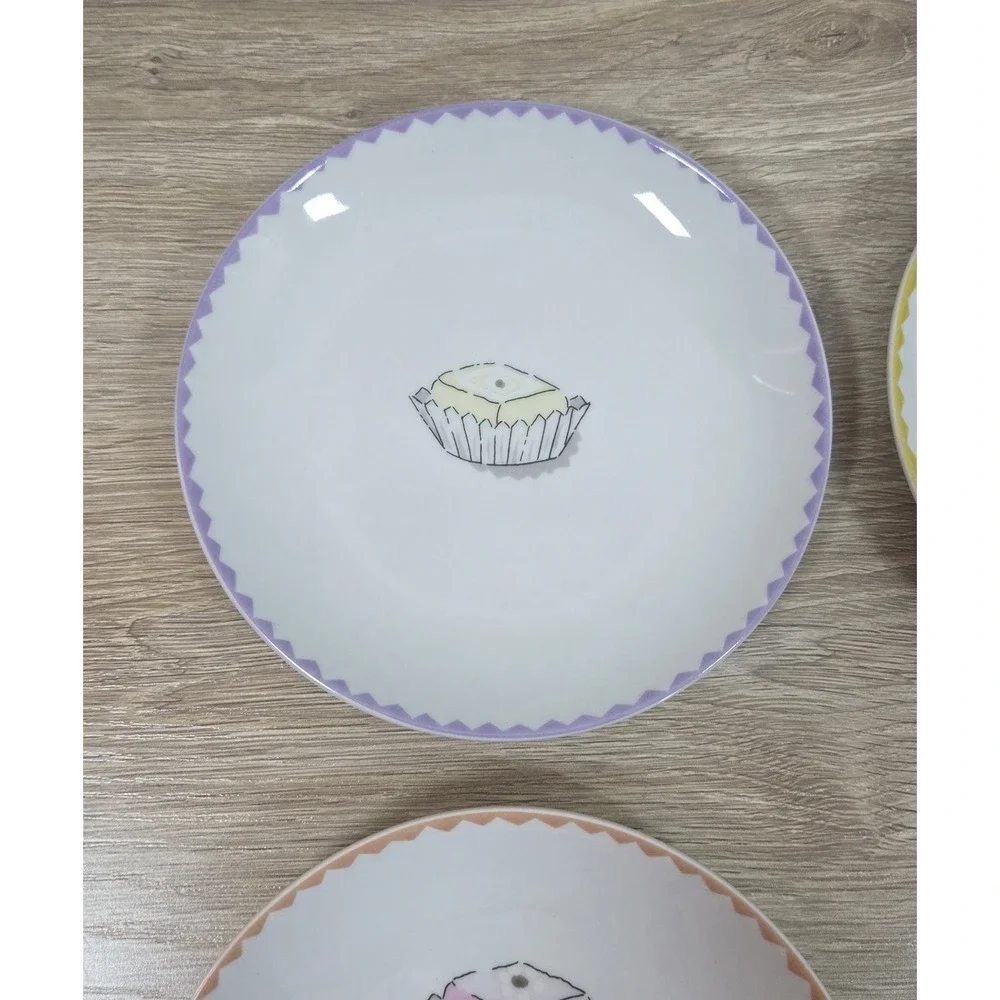 Nancy Green Boston Warehouse Counting  Cupcake Dessert Plates 6.5